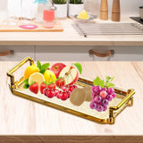 Maxbell Nordic Serving Tray with Handles Multifunction for Toilet Kitchen Organizer 24x10cm