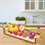 Maxbell Nordic Serving Tray with Handles Multifunction for Toilet Kitchen Organizer 24x10cm