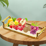 Maxbell Nordic Serving Tray with Handles Multifunction for Toilet Kitchen Organizer 24x10cm