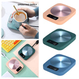 Maxbell Electric Smart Coffee Warmers Thermostat Coasters for Office Home green