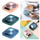 Maxbell Electric Smart Coffee Warmers Thermostat Coasters for Office Home green