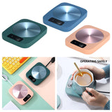 Maxbell Electric Smart Coffee Warmers Thermostat Coasters for Office Home green