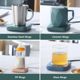 Maxbell Electric Smart Coffee Warmers Thermostat Coasters for Office Home green