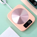Maxbell Electric Smart Coffee Warmers Thermostat Coasters for Office Home pink