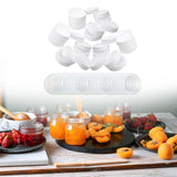Maxbell 30Pcs Plastic Mason Jar Lids Replacements Covers Storage Caps Storage Bottle 70mm