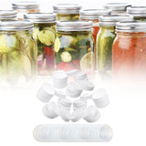 Maxbell 30Pcs Plastic Mason Jar Lids Replacements Covers Storage Caps Storage Bottle 70mm