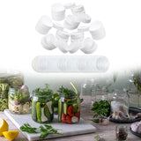 Maxbell 30Pcs Plastic Mason Jar Lids Replacements Covers Storage Caps Storage Bottle 70mm