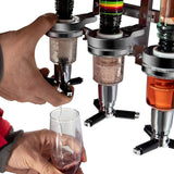 Maxbell 6 Bottle Liquor Dispenser Drink Dispenser for Cocktails Shots Party Kitchen