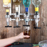 Maxbell 6 Bottle Liquor Dispenser Drink Dispenser for Cocktails Shots Party Kitchen