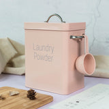 Maxbell Laundry Powder Container Rice Bin Food Organizer Laundry Powder Bin Pink