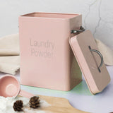 Maxbell Laundry Powder Container Rice Bin Food Organizer Laundry Powder Bin Pink