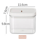 Maxbell Airtight Food Storage Box Kitchen Canisters BPA Free for Grain Flour Snack 500ML