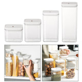 Maxbell Airtight Food Storage Box Kitchen Canisters BPA Free for Grain Flour Snack 500ML