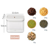 Maxbell Airtight Food Storage Box Kitchen Canisters BPA Free for Grain Flour Snack 500ML