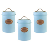Maxbell Storage Jars with Air Tight Lids Nordic for Kitchen Countertop Sitting Room Blue
