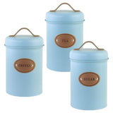 Maxbell Storage Jars with Air Tight Lids Nordic for Kitchen Countertop Sitting Room Blue