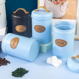 Maxbell Storage Jars with Air Tight Lids Nordic for Kitchen Countertop Sitting Room Blue