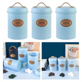 Maxbell Storage Jars with Air Tight Lids Nordic for Kitchen Countertop Sitting Room Blue