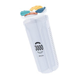 Maxbell Airtight Cereal Storage Container BPA Free 4 Grids for Sesame Rice Cereal 3L