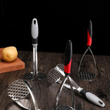 Maxbell Hanging Potato Masher Manual Press for Pumpkin Kitchen Restaurant Hotel Gray