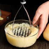 Maxbell Hanging Potato Masher Manual Press for Pumpkin Kitchen Restaurant Hotel Red