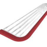 Maxbell Stainless Steel Fish Spatula Comfortable Handle Extra Large for Men Gifts Red+Silver Handle
