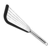 Maxbell Stainless Steel Fish Spatula Comfortable Handle Extra Large for Men Gifts Black+Silver Handle