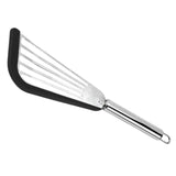 Maxbell Stainless Steel Fish Spatula Comfortable Handle Extra Large for Men Gifts Black+Silver Handle