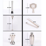 Maxbell 13Pcs Cocktail Shaker Set Wine Mixed Drinks with Stand for Beginner 750ml