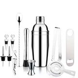 Maxbell 13Pcs Cocktail Shaker Set Wine Mixed Drinks with Stand for Beginner 750ml
