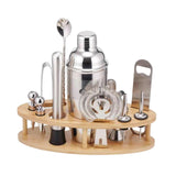 Maxbell 13Pcs Cocktail Shaker Set Wine Mixed Drinks with Stand for Beginner 750ml