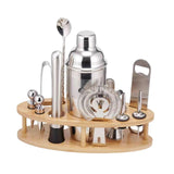 Maxbell 13Pcs Cocktail Shaker Set Wine Mixed Drinks with Stand for Beginner 750ml