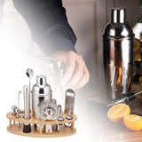 Maxbell 13Pcs Cocktail Shaker Set Wine Mixed Drinks with Stand for Beginner 750ml