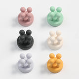 Maxbell Silicone Toothbrush Holders Wall Mounted for Hanging Razor Kitchen College Pink