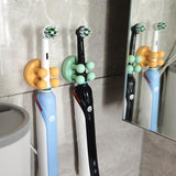 Maxbell Silicone Toothbrush Holders Wall Mounted for Hanging Razor Kitchen College Pink