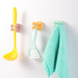 Maxbell Silicone Toothbrush Holders Wall Mounted for Hanging Razor Kitchen College Pink