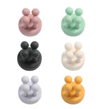 Maxbell Silicone Toothbrush Holders Wall Mounted for Hanging Razor Kitchen College Pink