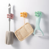 Maxbell Silicone Toothbrush Holders Wall Mounted for Hanging Razor Kitchen College Pink