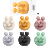 Maxbell Silicone Toothbrush Holders Wall Mounted for Hanging Razor Kitchen College Pink