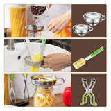 Maxbell 4 Count Canning Funnel Canning Jar Lifter with Grip Handle Set Practical