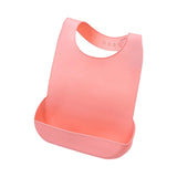 Maxbell Adult Bib with Crumb Catcher Easy to Clean for Disabled Patients Seniors M Pink