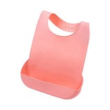 Maxbell Adult Bib with Crumb Catcher Easy to Clean for Disabled Patients Seniors M Pink