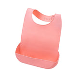 Maxbell Adult Bib with Crumb Catcher Easy to Clean for Disabled Patients Seniors M Pink