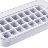 Maxbell Press Type Silicone Ice Maker Ice Storage Box for Summer White