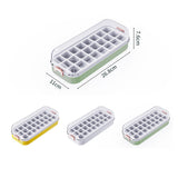 Maxbell Press Type Silicone Ice Maker Ice Storage Box for Summer White