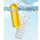 Maxbell Press Type Silicone Ice Maker Ice Storage Box for Summer White