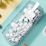Maxbell Press Type Silicone Ice Maker Ice Storage Box for Summer White