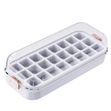 Maxbell Press Type Silicone Ice Maker Ice Storage Box for Summer White
