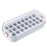 Maxbell Press Type Silicone Ice Maker Ice Storage Box for Summer White