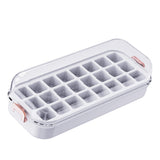 Maxbell Press Type Silicone Ice Maker Ice Storage Box for Summer White